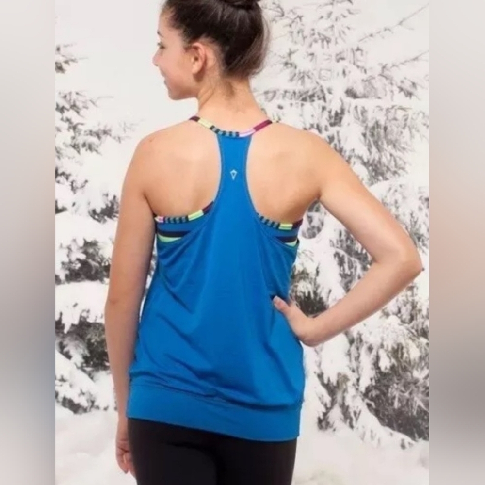 Ivivva Lululemon Double Dutch Tank 7 POOL/HTPW Size 6